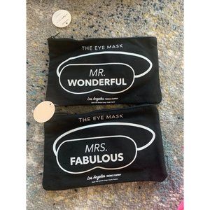LA Trading Company Mr & Mrs Eye Mask Set NEW